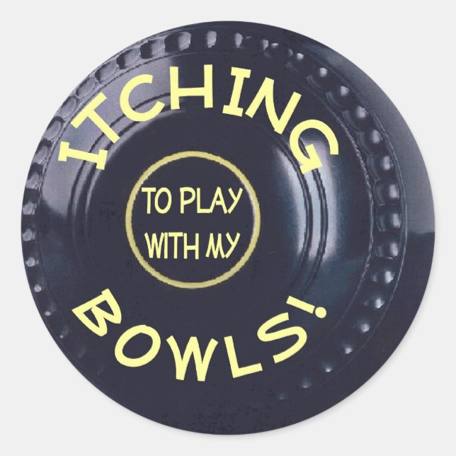 Itching Bowls sticker (Front)