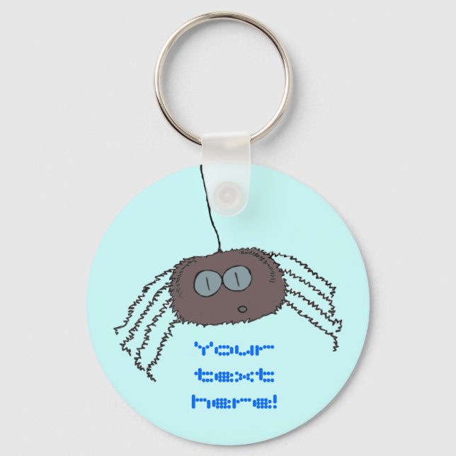 Itchy spider key ring (Front)