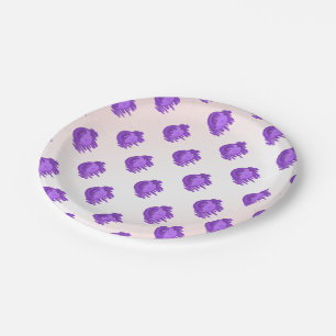 ITD Blurberries and Cream Paper Plate
