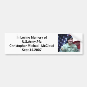 item, In Loving Memory ofU.S.Army.... - Customised Bumper Sticker