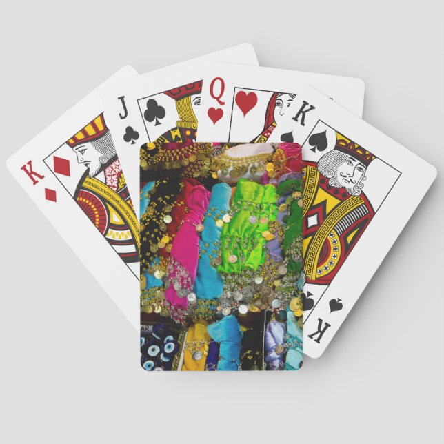 Items For Sale In Spice Market, Istanbul, Turkey Playing Cards (Back)