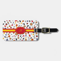 Items of Spain with flag to add your monogram