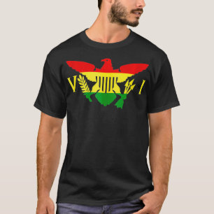 Ites Gold Green Horizontal Rasta Virgin Islands Fl T-Shirt