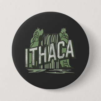 ithaca falls 7.5 cm round badge