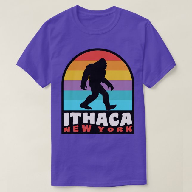 Ithaca New York Finger Lakes T-Shirt (Design Front)