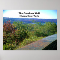 ITHACA NEW YORK OVERLOOK WALL