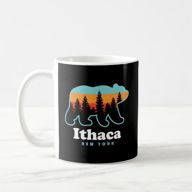 Ithaca Ny Bear Ithaca New York Coffee Mug (Left)