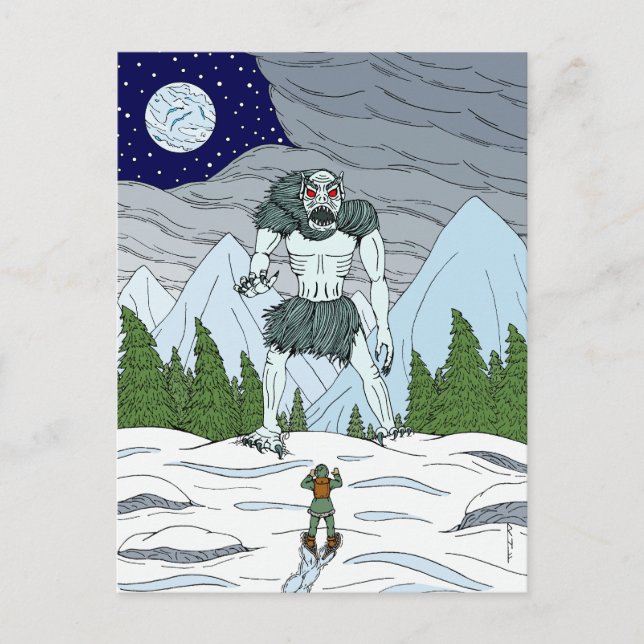 Ithaqua Weird Horror Art Postcard (Front)