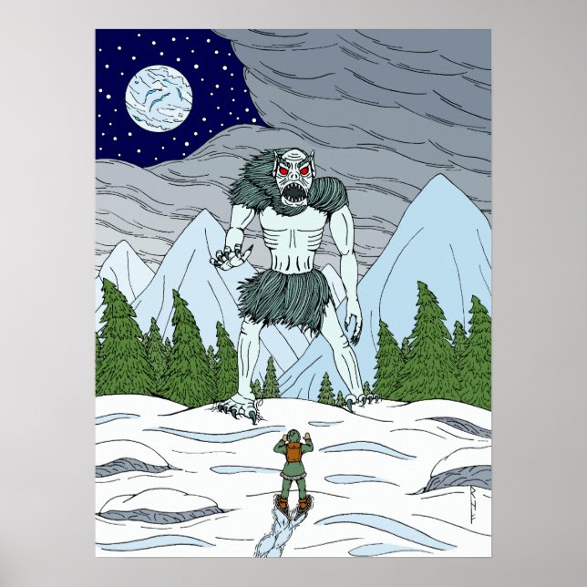 Ithaqua Weird Horror Art Poster (Front)