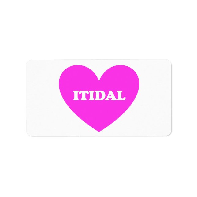 Itidal Label (Front)