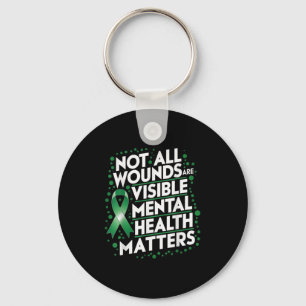 Itokay To Not Be Okay Mental Health Awareness Ribb Key Ring