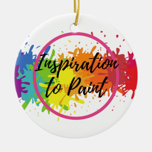 ITP Logo Colour Splash Ornament (Front)