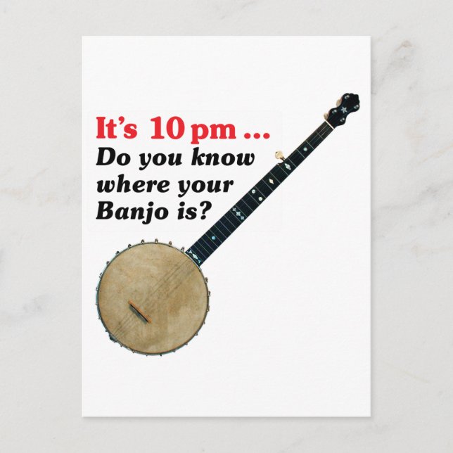 It's 10 pm ... Postcard (Front)