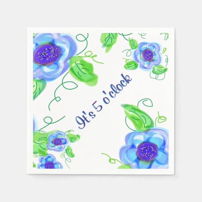 It's 5 o'clock napkin (Front)