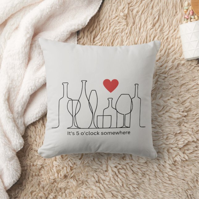 It's 5 o'clock Somewhere Funny Cushion (Blanket)