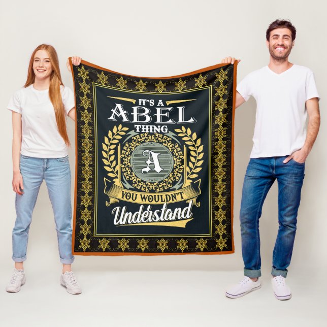 It's A Abe Thing You Couldn't Understand Fleece Blanket (In Situ)