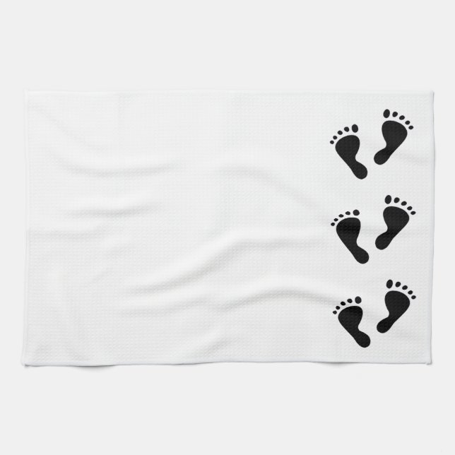 It's a Baby - Baby Feet Tea Towel (Horizontal)