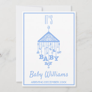 Its a Baby Boy Blue Pregnancy Announcement
