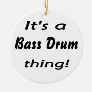 It's a bass drum thing! ceramic tree decoration