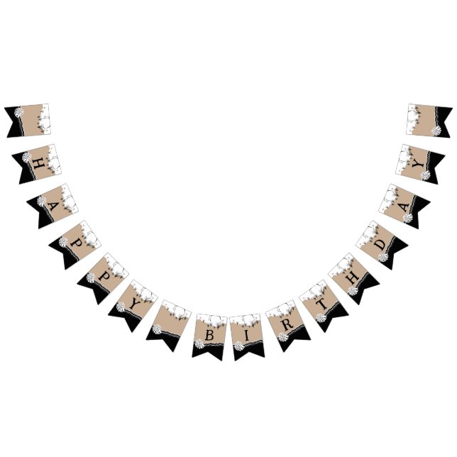  It's A Beach Party Happy Birthday  Bunting (All)