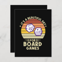It's A Beautiful Day For Board Games funny gamer