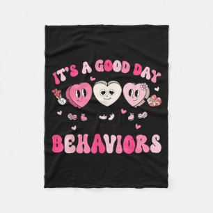 It's A Beautiful Day To Shape Behaviors Yst Valent Fleece Blanket