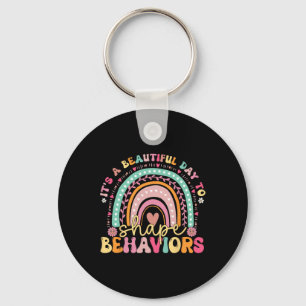 Its A Beautiful Day To Shape Behaviours Neurodiver Key Ring