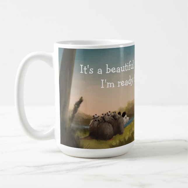It's a beautiful morning - time for bed mug (Left)