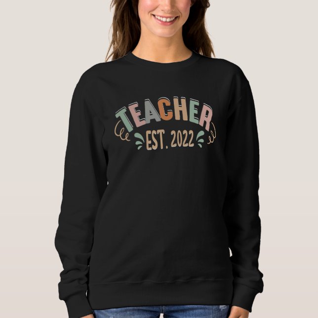 its a beautiful teacher day for learning Teacher 2 Sweatshirt (Front)