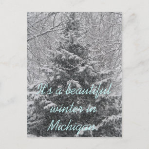 It's a beautiful winter in Michigan Postcard