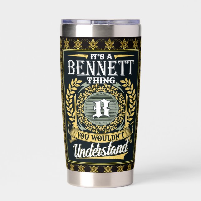 It's A Bennett Thing You Couldn't Understand Insulated Tumbler (Back)
