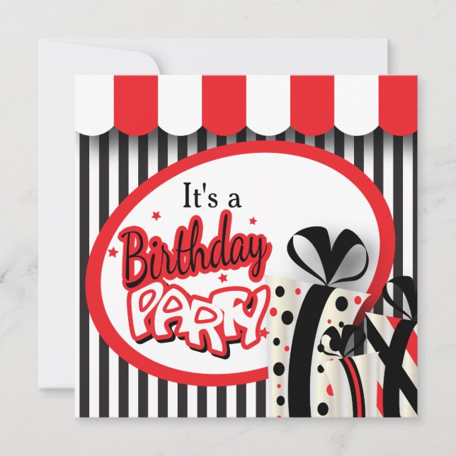 It's a Birthday Party | 80th Birthday Invitation (Front)