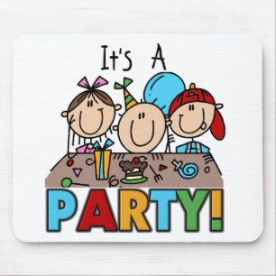It's a Birthday Party T-shirts and Gifts Mouse Pad