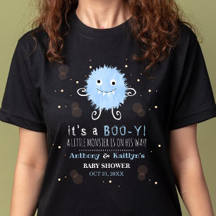 It's A Boo-y! Little Monster Halloween Baby Shower T-Shirt