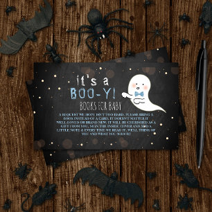 It's A Boo-y! Little Spirit Halloween Baby Shower Enclosure Card