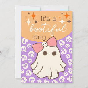 It's A Bootiful Day Halloween Holiday Card