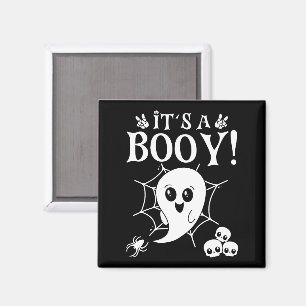 It's A Booy, Cute Baby Gender Reveal Halloween Magnet