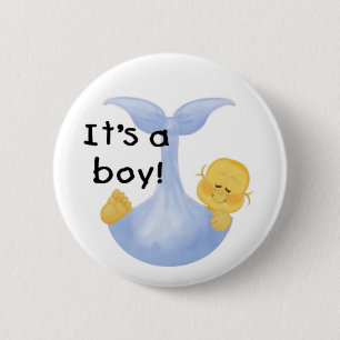 It's a Boy 6 Cm Round Badge