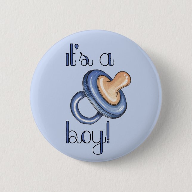 It's a Boy! 6 Cm Round Badge (Front)