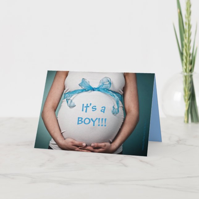 It's a BOY!!! Announcement (Front)