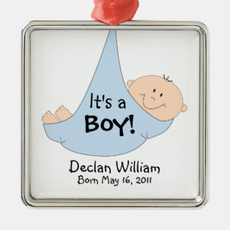 It's a Boy! Announcement Metal Tree Decoration