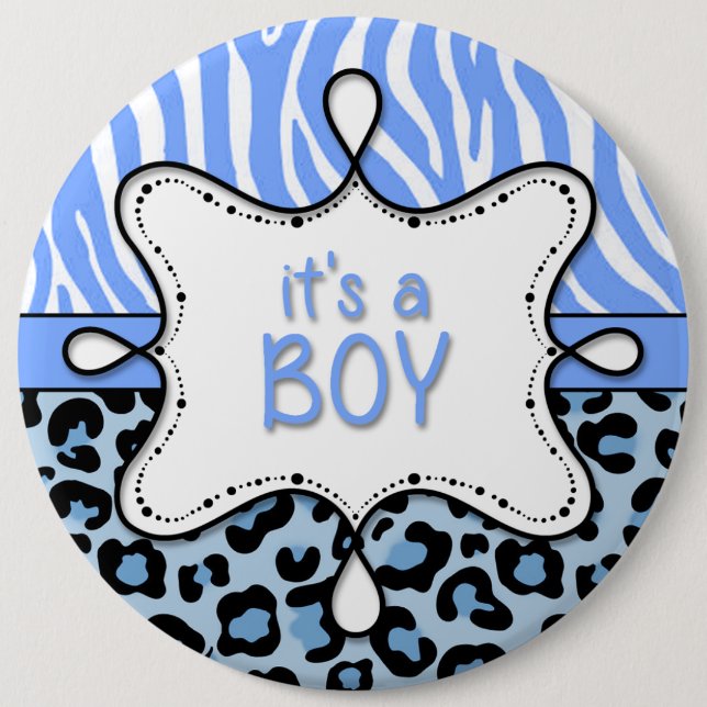 It's a Boy Announcement Pin (Front)