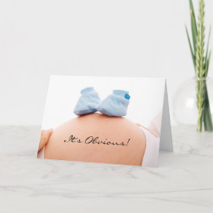 It's a boy baby announcement & shower invitation