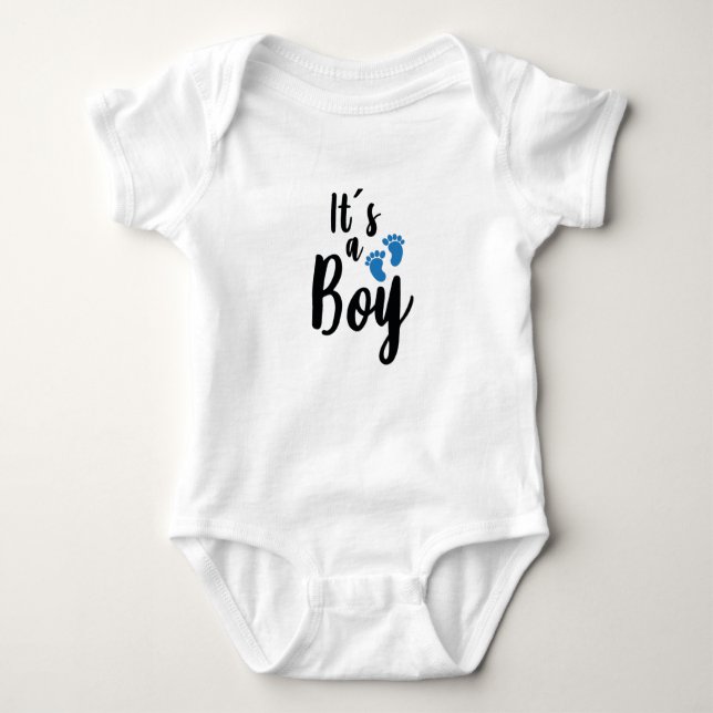 It's A Boy Baby Bodysuit (Front)