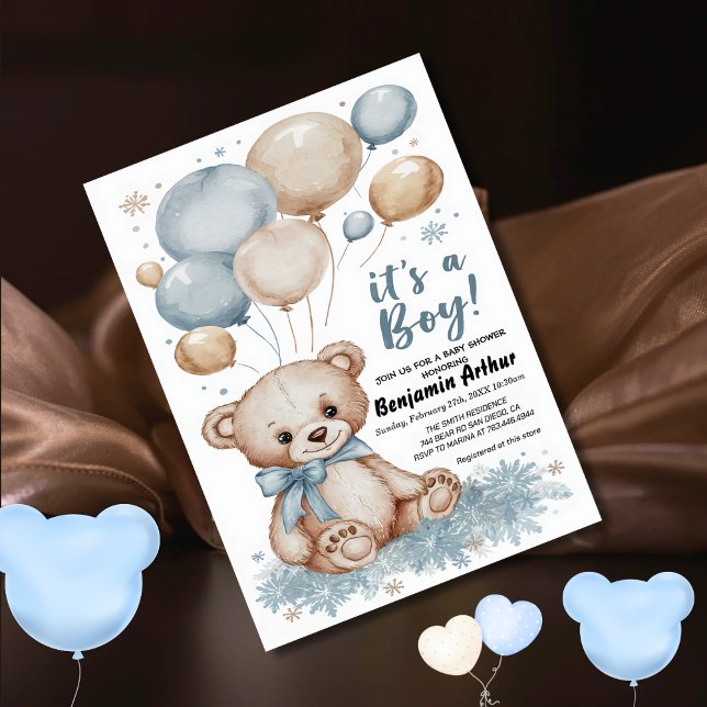 Its a Boy Baby Boy Shower  Invitation (Creator Uploaded)