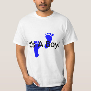 Its A Boy Baby Footprints T-Shirt