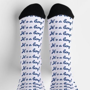 It's a Boy! Baby Gender Reveal Socks