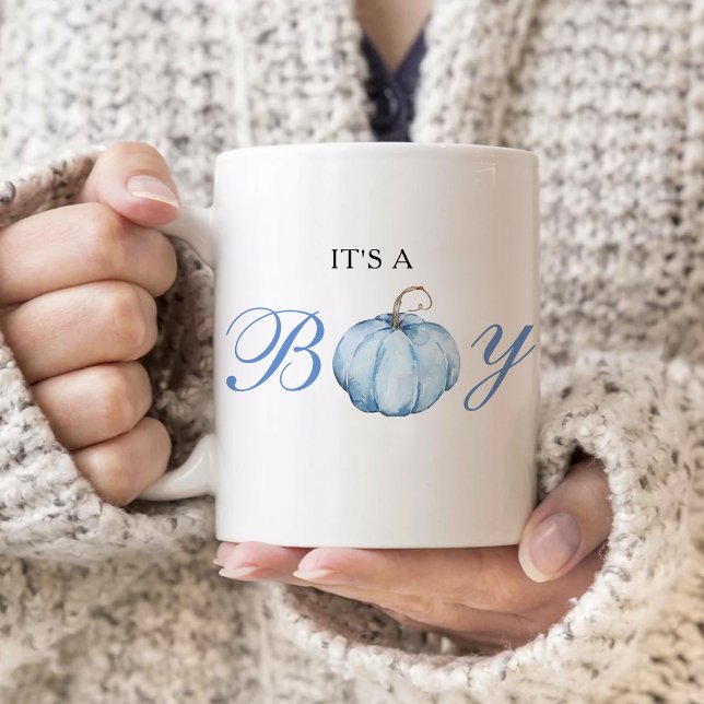 It's a Boy Baby Pumpkin Coffee Mug (Creator Uploaded)