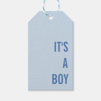 It's a Boy Baby Shower Gift Tags