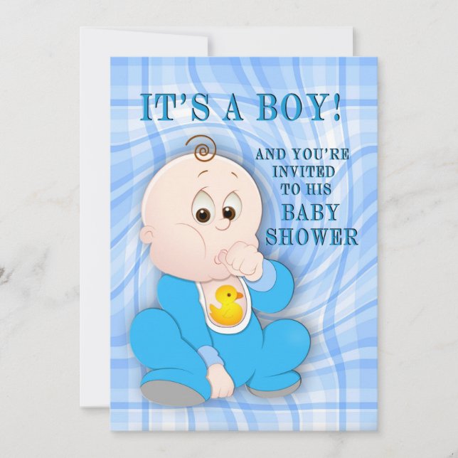 It's a Boy - Baby Shower Invitation (Front)